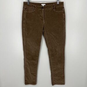 J.‎ Jill Corduroy Pants Women's Size 4 Brown Low Rise Stretch Cotton Solid